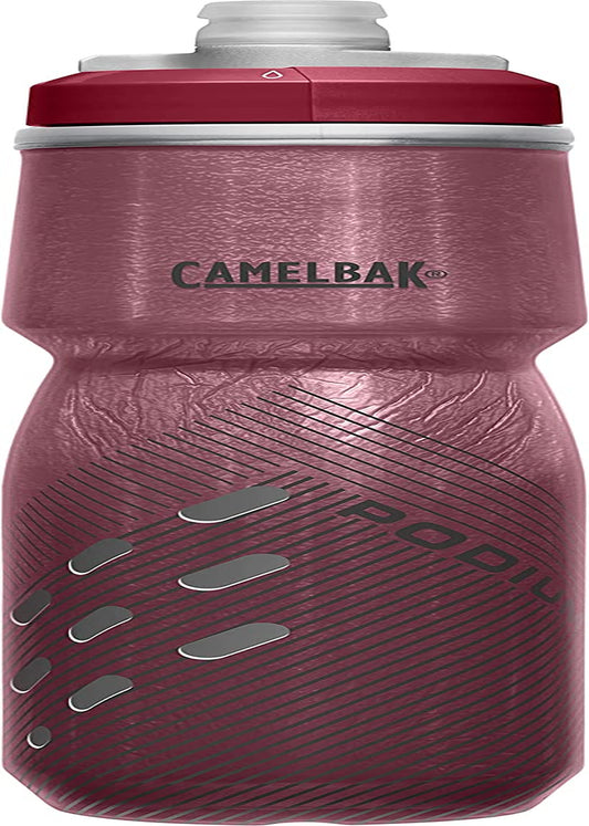 Podium Chill Bike Insulated Squeeze Water Bottle Burgunday Perforated, 24Oz